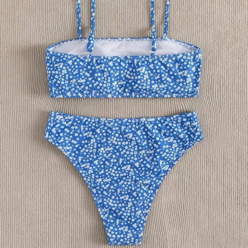 SUMMER PRINT FLORAL BIKINI 👙 high waisted - Picture 3 of 6